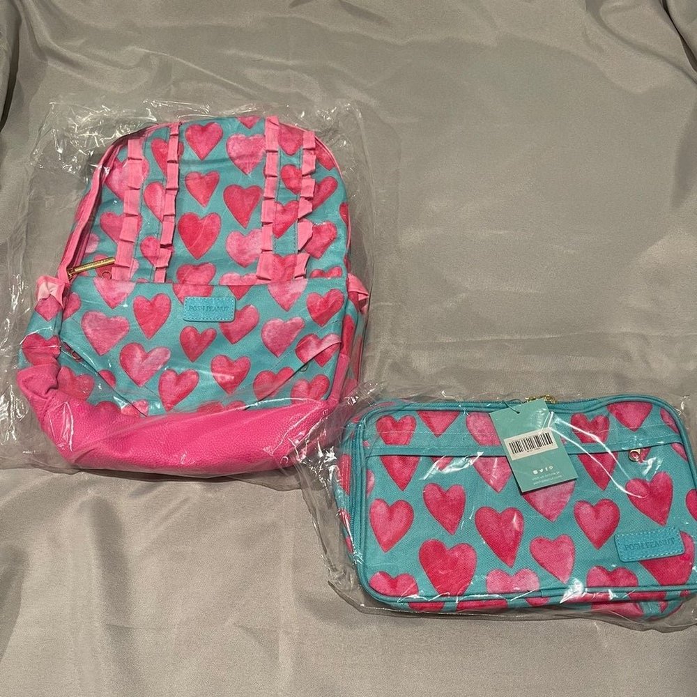 Posh Peanut Queen of Hearts Bundle - Backpack and Lunch Bag